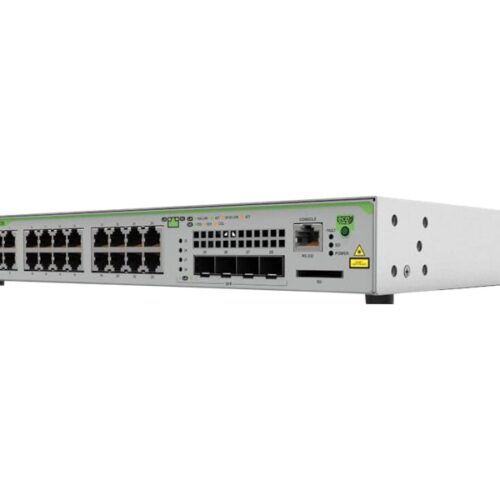 ALLIED 24x 10/100/1000T POE+ ports 4x combo ports 370W POE capacity Fixed one AC power supply EU Power Cord