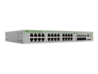 ALLIED 24x 10/100/1000T ports and 4x combo ports 100/1000X SFP or 10/100/1000T Copper Fixed one AC power supply EU Power Cord