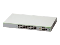 ALLIED 24x 10/100T ports and 4x 100/1000X SFP 2 for Stacking  Fixed AC power supply EU Power Cord