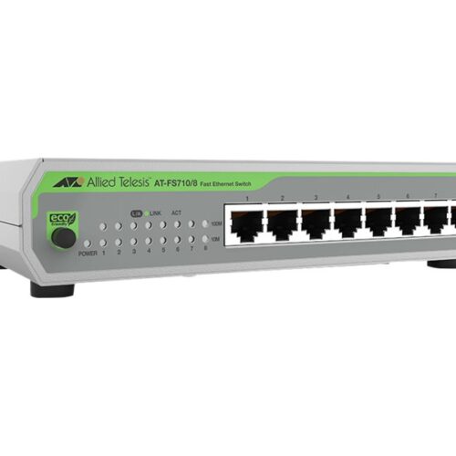 ALLIED 8-port 10/100TX unmanaged switch with internal PSU EU Power Cord