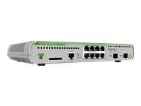 ALLIED 8x 10/100/1000T ports and 2x combo ports 100/1000X SFP or 10/100/1000T Copper Fixed one AC power supply EU Power Cord