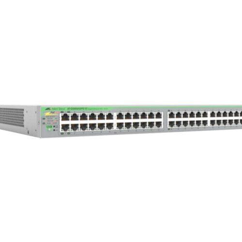 ALLIED Gigabit webSmart switch 24x 10/100/1000-T PoE+ 24x 10/100/1000-T 4x SFP Ports single fixed PSU EU Power Code