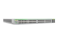 ALLIED Gigabit webSmart switch 24x 10/100/1000-T PoE+ 24x 10/100/1000-T 4x SFP Ports single fixed PSU EU Power Code