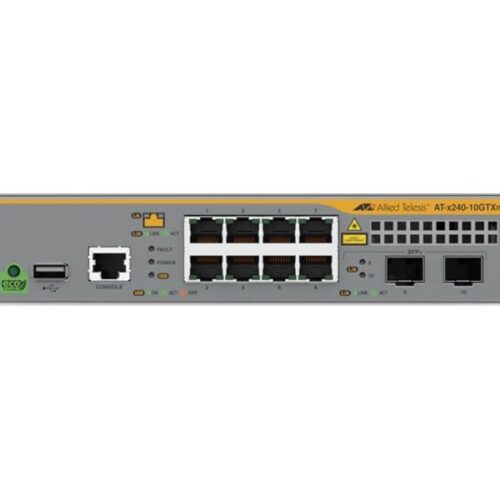 ALLIED Multi-Gigabit Layer 3 Lite Managed Switch 8x 10/100M/1/2.5/5G 2x SFP+ ports EU Power Cord