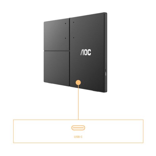 AOC 16T3EA 15.6p IPS 1920×1080 Monitor 4ms 16.9 USB Black/Grey