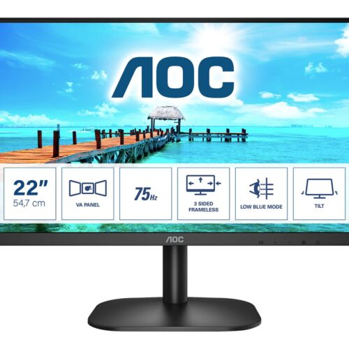 AOC 22B2H 21.5p VA FHD 1920×1080 200cd/m2 3000:1 6.5ms HDMI1.4 VGA