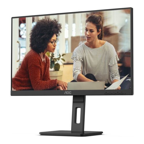 AOC 24E3QAF 24″ – 1920 x 1080 Full HD (1080p) @ 75 Hz – IPS – 1000:1 – 4 ms – HDMI, VGA, DisplayPort – haut-parleurs Ajustable
