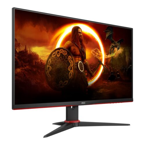 AOC 24G2ZU/BK 23.8p TN Flat FHD 1920×1080 240Hz 1ms GtG FreeSync Premium USB HUB SPEAKERS DP 2xHDMI VESA 100×100 GAMING LINE
