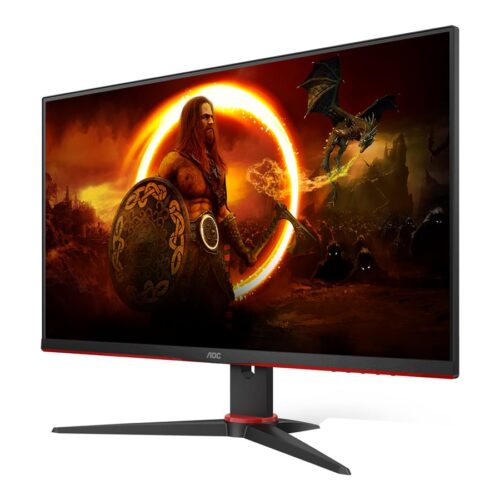 AOC 24G2ZU/BK 23.8p TN Flat FHD 1920×1080 240Hz 1ms GtG FreeSync Premium USB HUB SPEAKERS DP 2xHDMI VESA 100×100 GAMING LINE