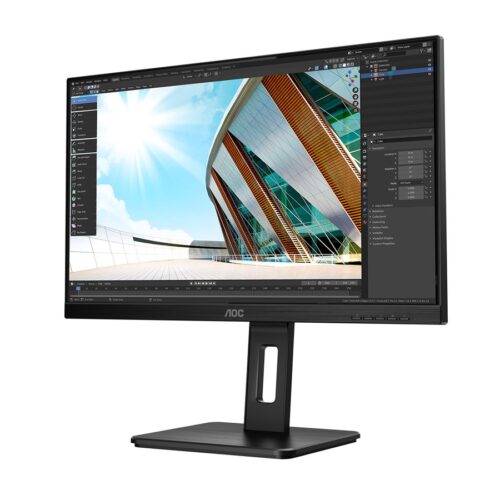 AOC 24P2Q 23.8p 1920×1080 FHD IPS 250cd/m2 1000:1 4ms HDMI DVI DisplayPort VGA HP noir