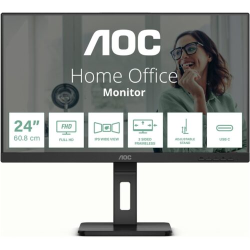 AOC 24P3CV 23.8p IPS TFT 1920×1080 HDMI DP USB Black