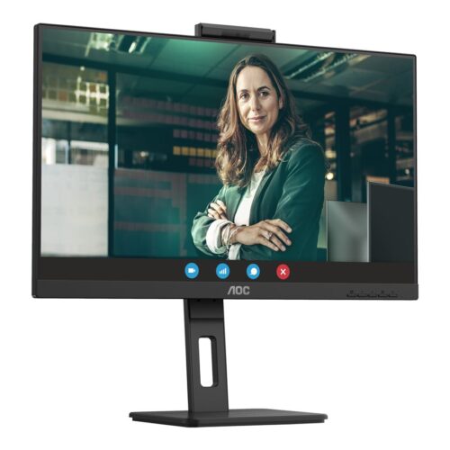 AOC 24P3QW Ecran 24″  1920 x 1080 Full HD (1080p) @ 75 Hz – IPS – 300 cd/m² – 1000:1 – 4 ms – 2xHDMI, DisplayPort – HP – WEBCAM