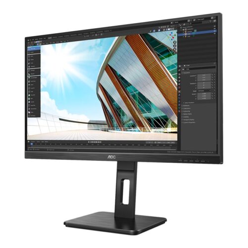 AOC 27P2Q 27p 1920×1080 FHD IPS 250cd/m2 1000:1 4ms HDMI DVI DisplayPort VGA haut-parleurs noir