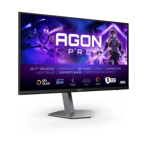 AOC AG276QZD2 27p OLED 2560×1440 240Hz FreeSync HDMI Black/Grey