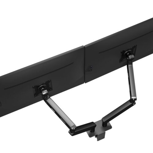 AOC AM420 bras pour – pour 2 écrans LCD / plasma – pour bureau – alliage d’aluminium – noir – Taille d’écran :17″-34″