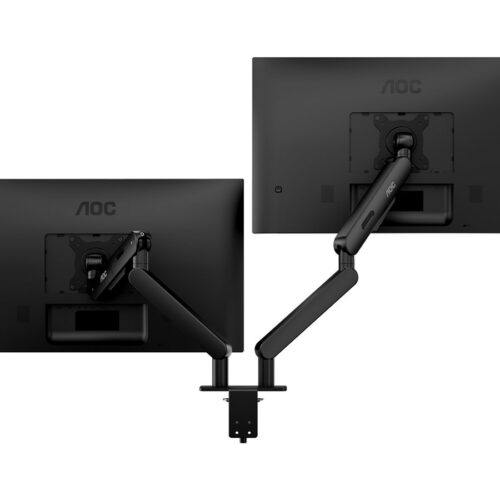 AOC AM420 bras pour – pour 2 écrans LCD / plasma – pour bureau – alliage d’aluminium – noir – Taille d’écran :17″-34″