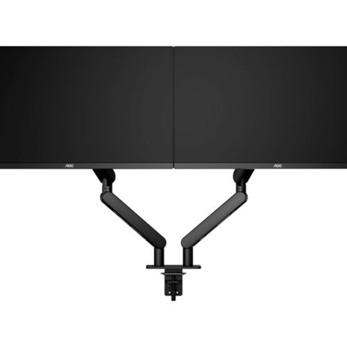 AOC AM420 bras pour – pour 2 écrans LCD / plasma – pour bureau – alliage d’aluminium – noir – Taille d’écran :17″-34″
