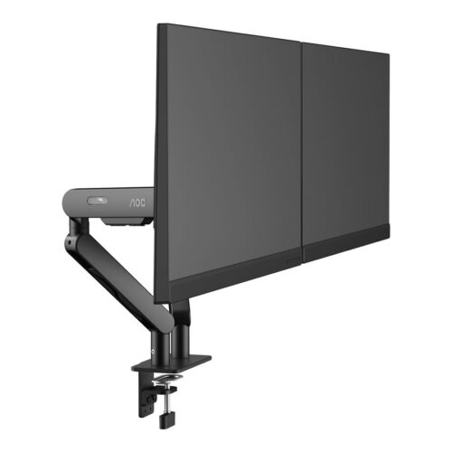 AOC AM420 bras pour – pour 2 écrans LCD / plasma – pour bureau – alliage d’aluminium – noir – Taille d’écran :17″-34″
