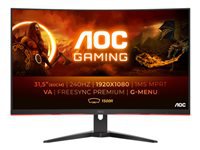 AOC C32G2ZE/BK 31.5p LCD MONITOR HDMI DisplayPort