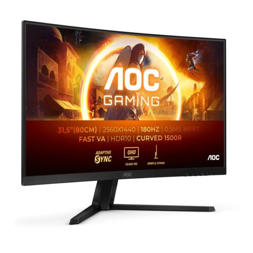 AOC CQ32G4VE 31.5p Curved 2560×1440 0.5ms HDMI DP Black/Grey