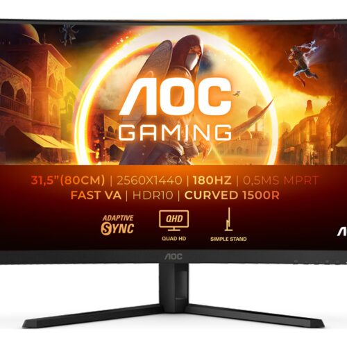 AOC CQ32G4VE 31.5p Curved 2560×1440 0.5ms HDMI DP Black/Grey