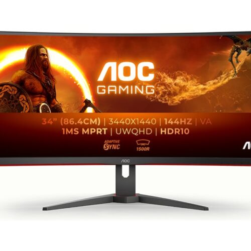 AOC CU34G2XE/BK 34p 3440×1440 VA 144Hz HDR10 Freesync Premium Ultrawide DP HDMI