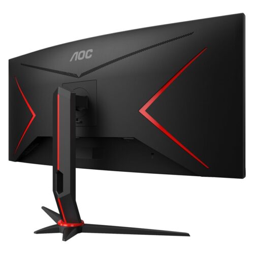 AOC CU34G2XP/BK 34p 3440×1440 VA 180hz High adjustable Stand HDR400 Freesync Premium USB HUB 4×3.0 2xDP 2xHDMI