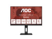 AOC Q27E3UMF 27p Ecran  27″ – 2560 x 1440 QHD @ 75 Hz – VA – 300 cd/m² – 4000:1 – 4 ms – HDMI, DisplayPort – haut-parleurs ajustable
