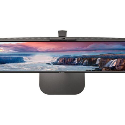 AOC Q27V5CW/BK Moniteur 27 » 2560 x 1440 QHD @ 75 Hz – IPS – 300 cd/m² HDMI, DisplayPort, USB-C – HP- WEBCAM