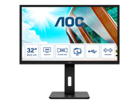 AOC Q32P2 31.5p IPS QHD 2560×1440 16:9 1000:1 250cd/m2 75Hz 4ms 2xHDMI DP 4xUSB 3.2 Speakers