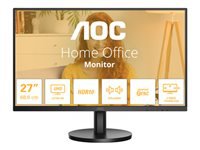 AOC U27B3A 27p UHD 3840×2160 60Hz HDR10 HDMI 2.0 DisplayPort 1.4 black