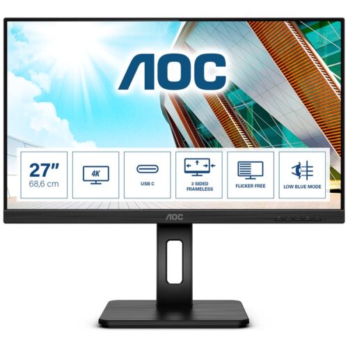 AOC U27P2CA 27p IPS UHD 60Hz 350 cd/m2 4ms HDMIx2 DP USB typ C with DP USB 3.2x 4