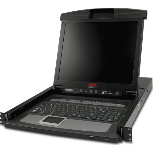 APC 17p Rack LCD Console with Integrated 16 Port Analog KVM Switch
