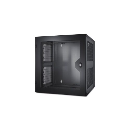 APC ARMOIRE NETSHELTER NOIRE BAIE 13U X 584 L X 622 P PORTE AVANT VENTILEE PANNEAUX LATER