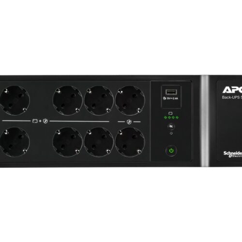 APC Back-UPS 500VA 8 schuko outlets 230V 1 USB charging port