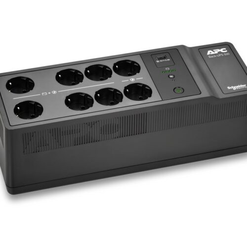 APC Back-UPS 500VA 8 schuko outlets 230V 1 USB charging port