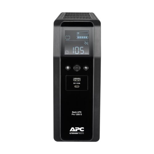 APC Back UPS Pro BR 1200VA Sinewave 8 Outlets AVR LCD interface