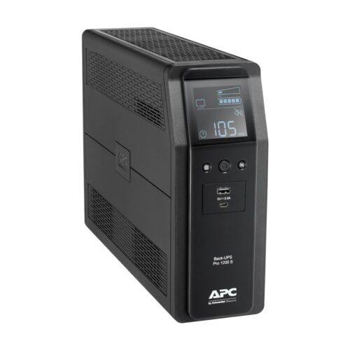 APC Back UPS Pro BR 1200VA Sinewave 8 Outlets AVR LCD interface