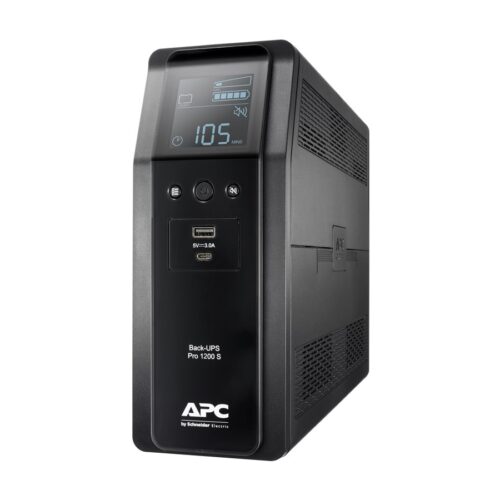 APC Back UPS Pro BR 1200VA Sinewave 8 Outlets AVR LCD interface