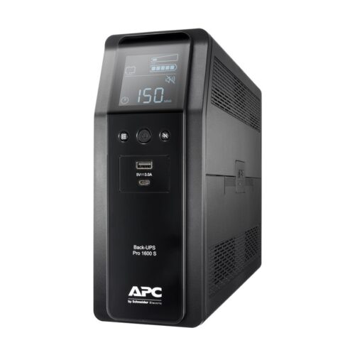 APC Back UPS Pro BR 1600VA Sinewave 8 Outlets AVR LCD interface