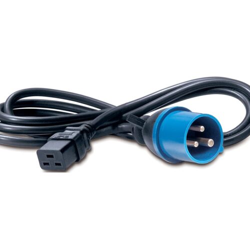 APC CABLE D ALIMENTATION ONDULEUR LONGUEUR 2.5M – IEC 309 BORNIER VERS IEC C19 ONDULEUR