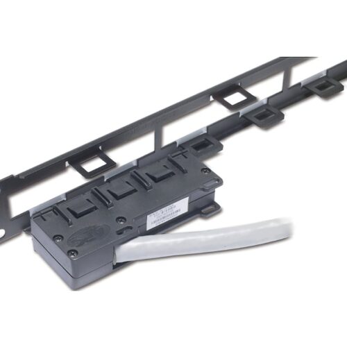 APC Data Distribution 1U Panel Holds 4 each Data Distribution Cables for a Total of 24 Ports