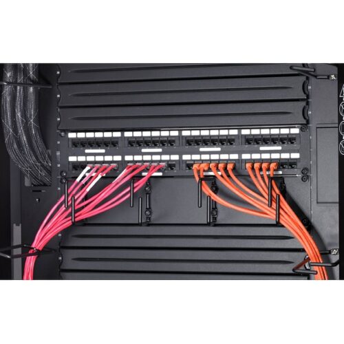 APC Data Distribution cable CAT6 UTP CMR 6XRJ-45 black 50FT 15.2M