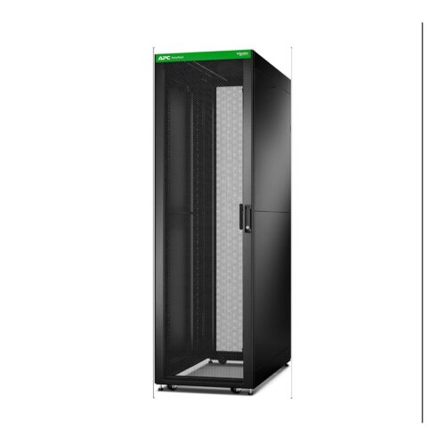 APC Easy Rack 42Ux600x1000 Roof/Side panel/castors/feet No Bottom 4 Brackets black