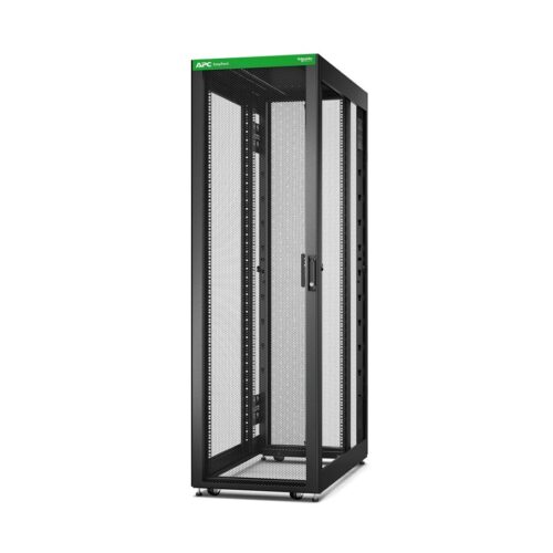 APC Easy Rack 42Ux600x1200 with Roof castors feet and 4Brackets No Side panels Bottom black