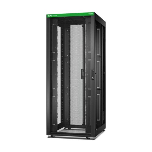 APC Easy Rack 42Ux800x1000 with Roof castors feet and 4Brackets No Side panels Bottom black