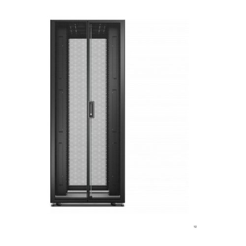 APC Easy Rack 42Ux800x1200 Roof/Side panel/castors/feet No Bottom 4Brackets black