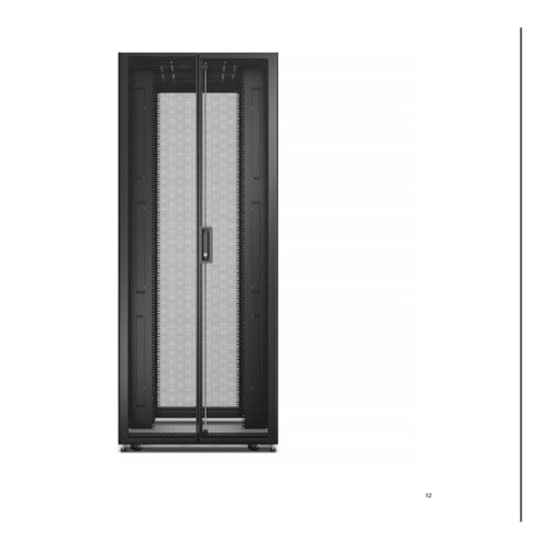 APC Easy Rack 42Ux800x800 Roof/Side panel/castors/feet No Bottom 4 Brackets black