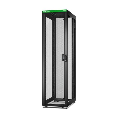 APC Easy Rack 48Ux600x1000 with Roof castors feet and 4Brackets No Side panels Bottom black