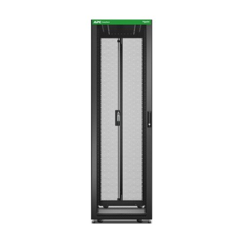 APC Easy Rack 48Ux600x1200 with Roof castors feet and 4Brackets No Side panels Bottom black